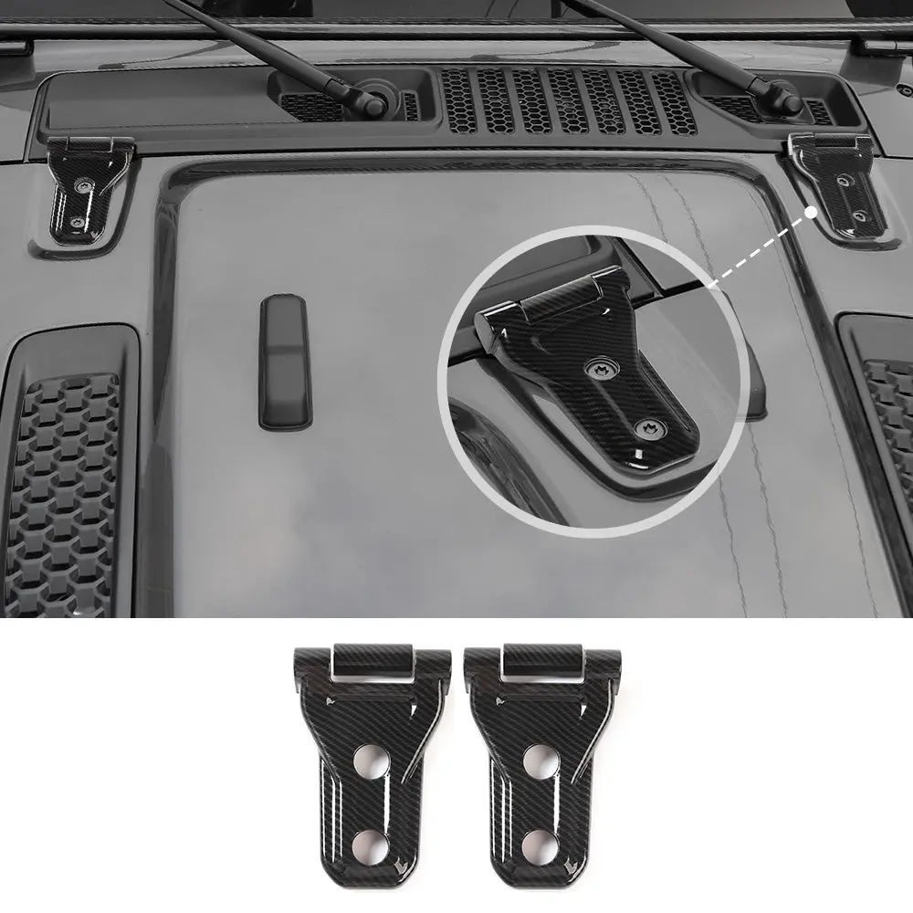 For 2018+ Jeep Wrangler JL JLU Exterior Decoration Cover Trim Carbon Fiber Full Set Available Separately - Image 4