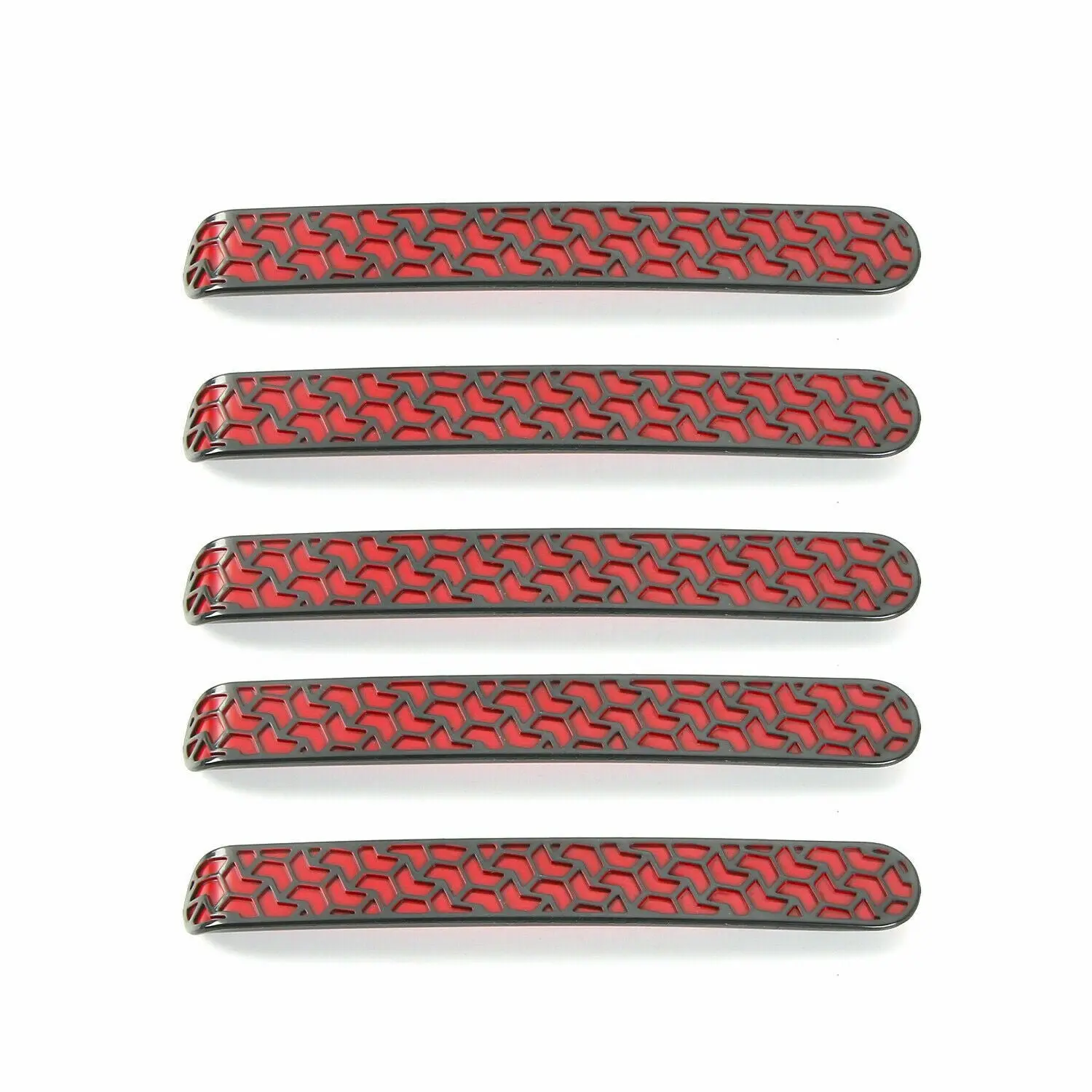 For Jeep Wrangler JKU 4Doors Exterior Door Grab Handle Insert Trim 5PCS - Image 9