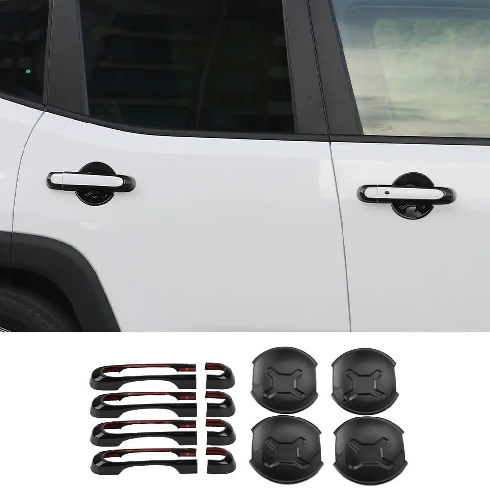 For 2015+ Jeep Renegade Door Handle Bowl Cover Trim Bezel