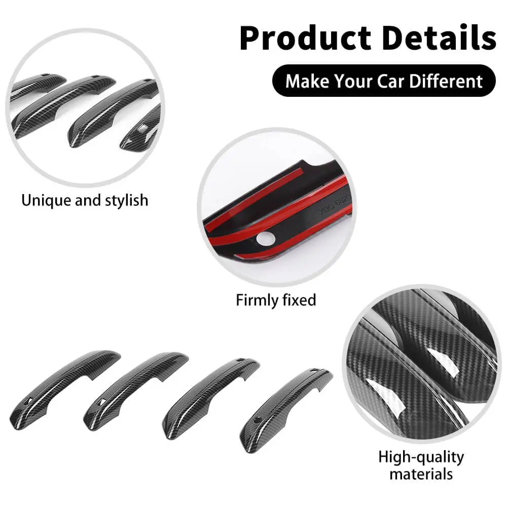 For 2022+ Jeep Grand Cherokee L Exterior Door Handle Cover Trim Kit - Image 10