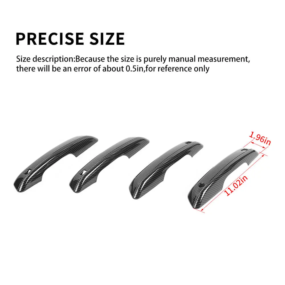 For 2022+ Jeep Grand Cherokee L Exterior Door Handle Cover Trim Kit - Image 9