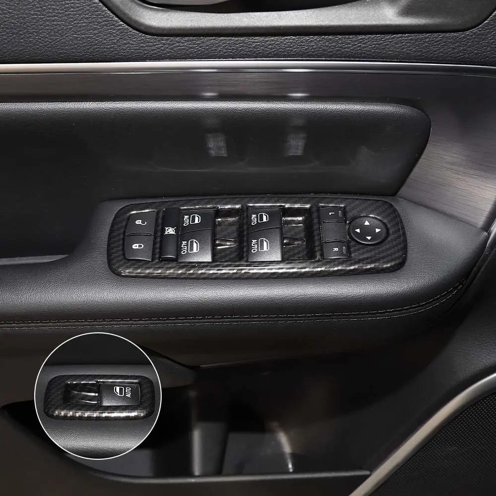 For Jeep Grand Cherokee 2011-2021 WK2 &Cherokee 2014+ Window Lift Switch Button Cover Trim - Image 8