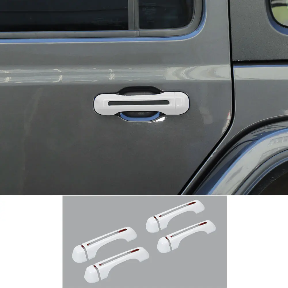 For 2018+ Jeep Gladiator JT 4Door Exterior Door Handle Shell Trim Decor - Image 17