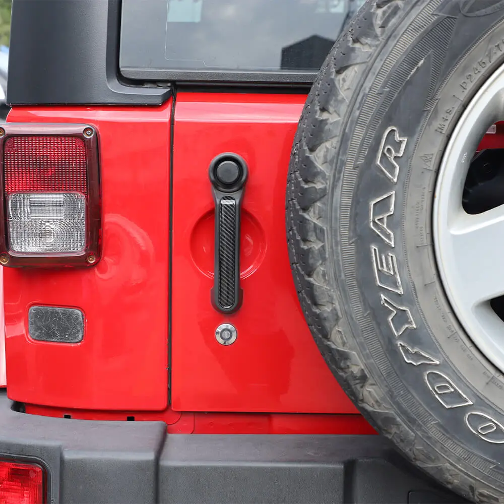 For 2007-2018 Jeep Wrangler JK 2Door Door Handle Trim Cover Strips Trim - Image 4