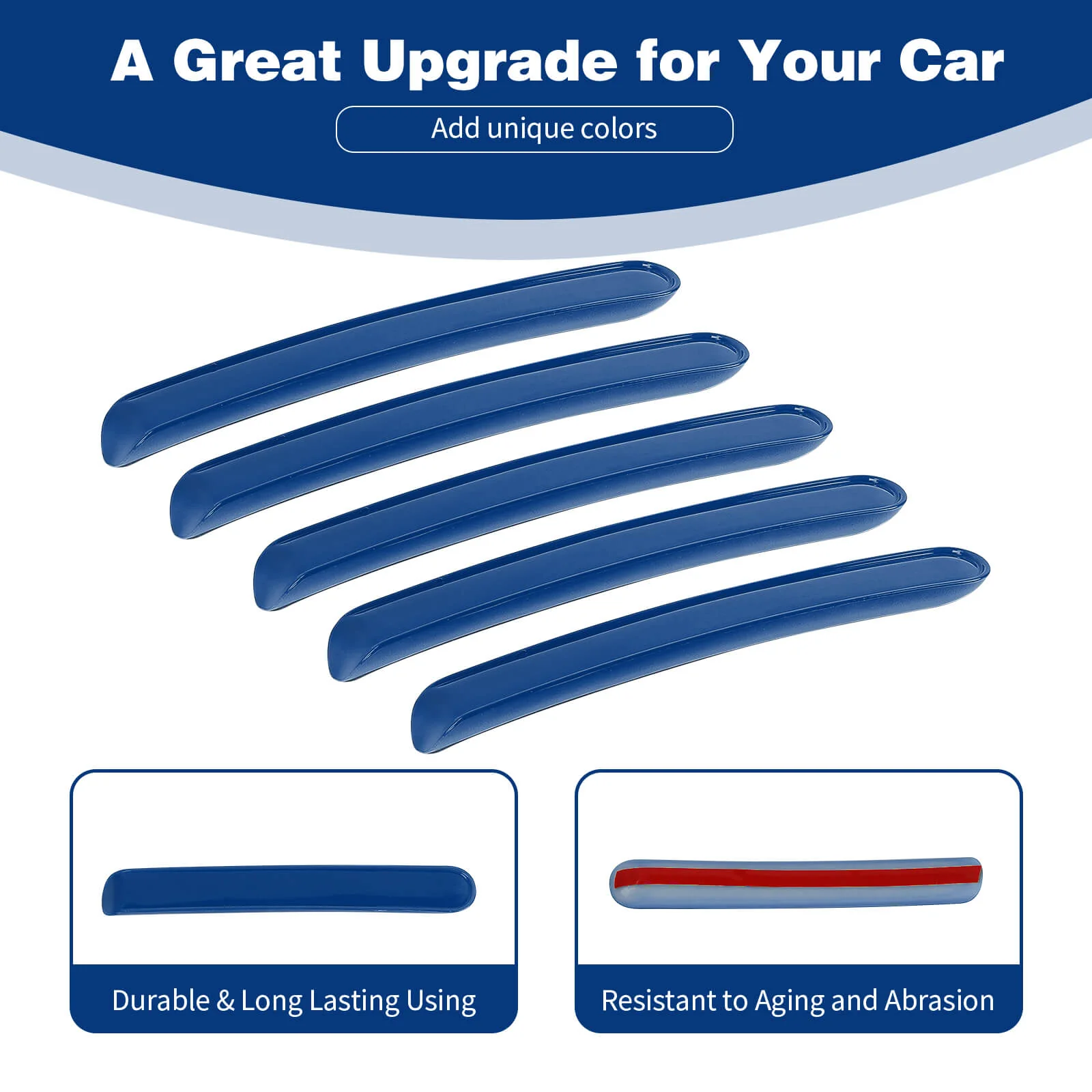 For 2007-2018 Jeep Wrangler JK JKU 4Door Door Handle Trim Insert Cover Strips - Image 7