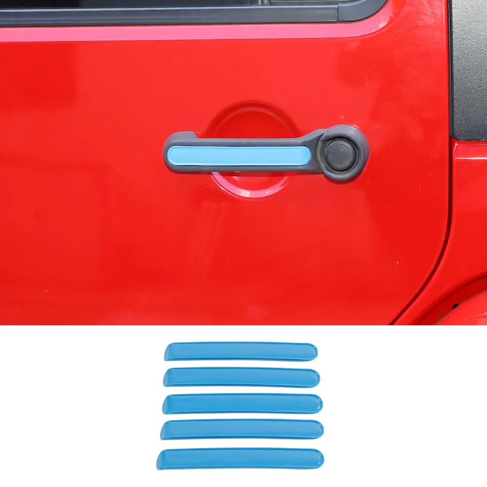 For 2007-2018 Jeep Wrangler JK JKU 4Door Door Handle Trim Insert Cover Strips - Image 8