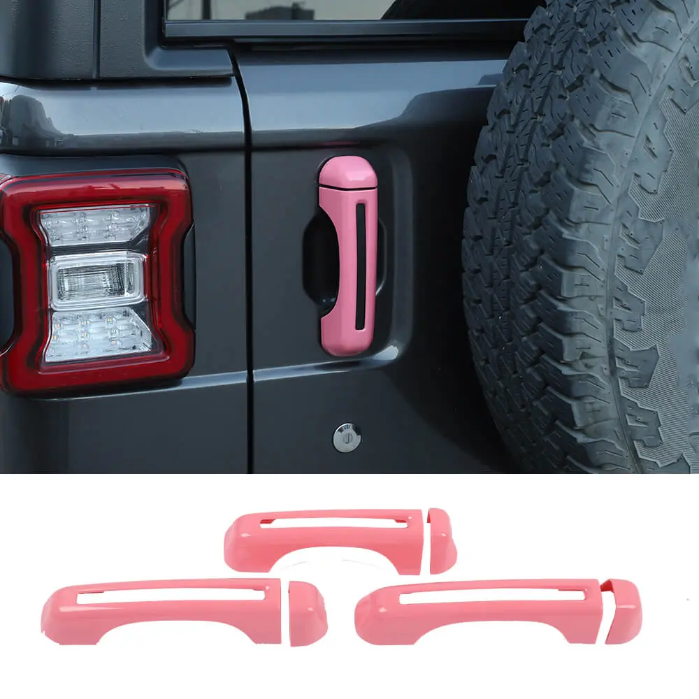 For 2018+ Jeep Wrangler JL 2-Door Exterior Door &Tailgate Handle Cover Trim Shell - Image 10