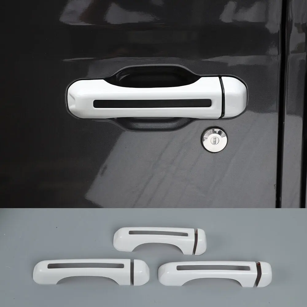 For 2018+ Jeep Wrangler JL 2-Door Exterior Door &Tailgate Handle Cover Trim Shell - Image 11