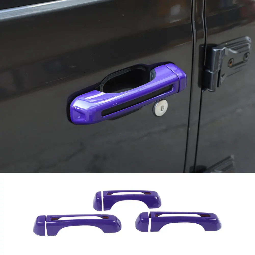 For 2018+ Jeep Wrangler JL 2-Door Exterior Door &Tailgate Handle Cover Trim Shell - Image 12