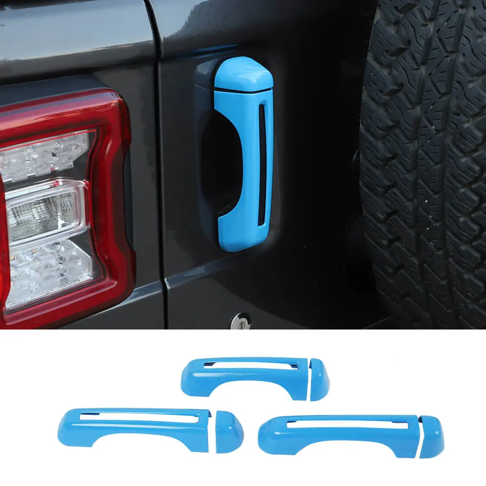 For 2018+ Jeep Wrangler JL 2-Door Exterior Door &Tailgate Handle Cover Trim Shell - Image 14