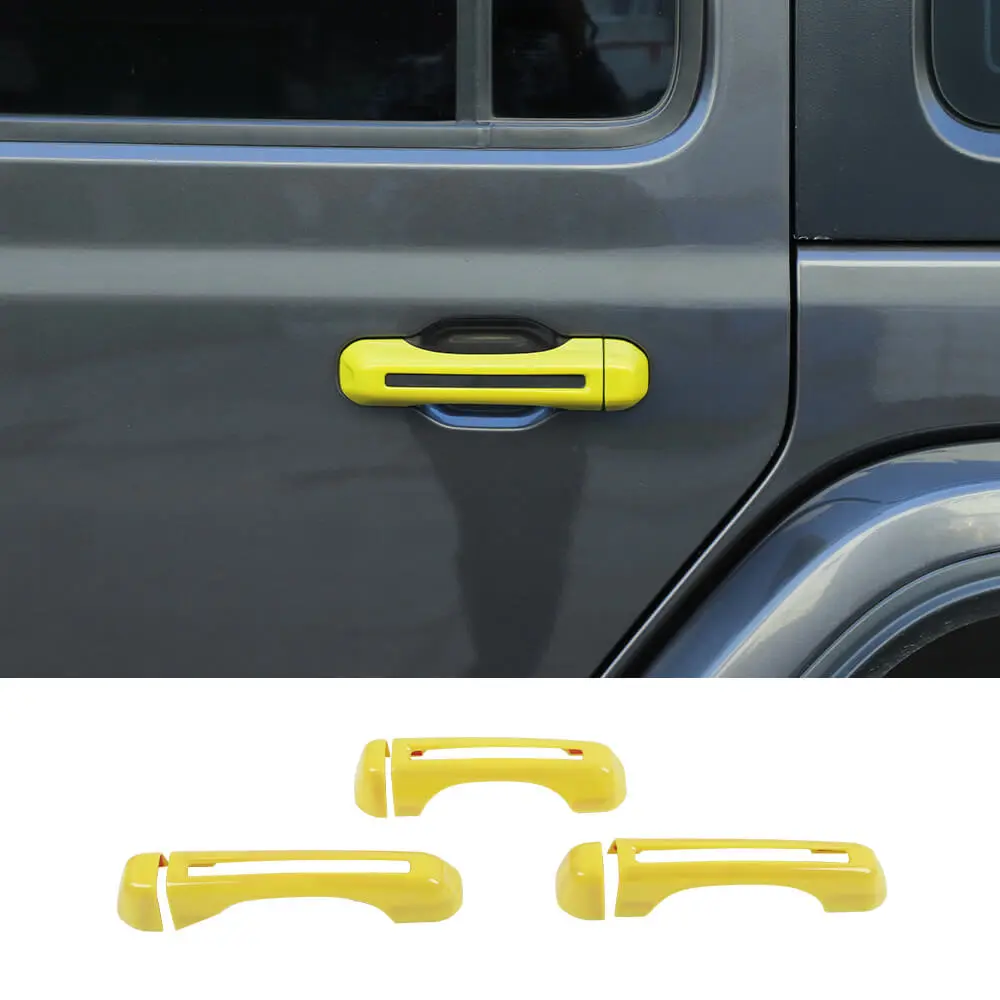 For 2018+ Jeep Wrangler JL 2-Door Exterior Door &Tailgate Handle Cover Trim Shell - Image 15