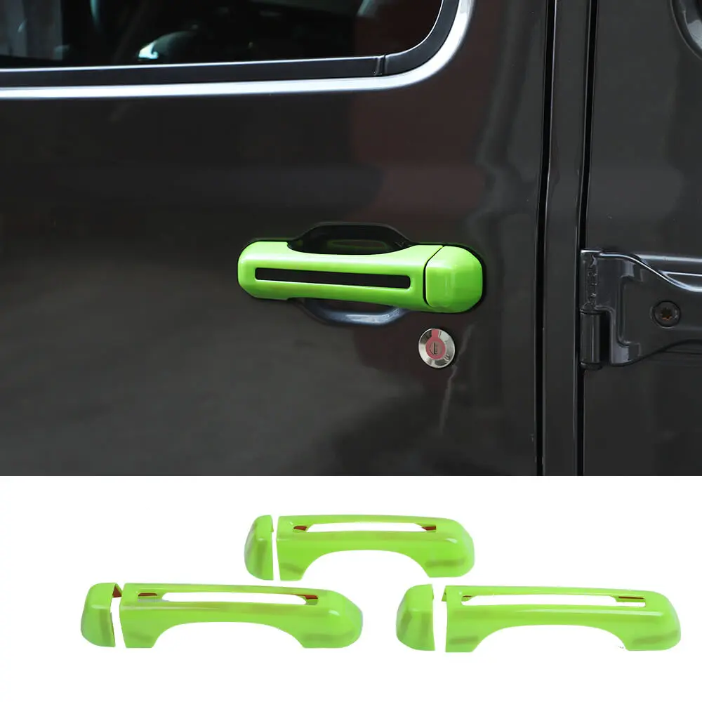For 2018+ Jeep Wrangler JL 2-Door Exterior Door &Tailgate Handle Cover Trim Shell - Image 16