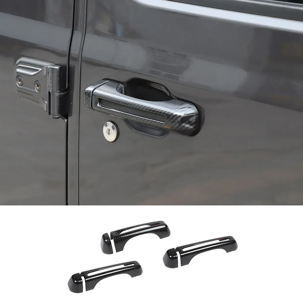 For 2018+ Jeep Wrangler JL 2-Door Exterior Door &Tailgate Handle Cover Trim Shell - Image 17