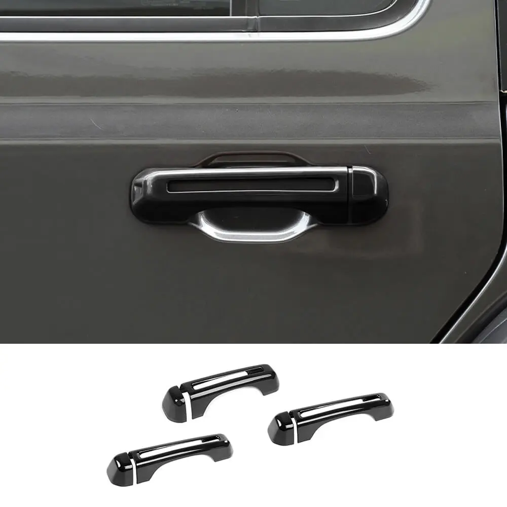 For 2018+ Jeep Wrangler JL 2-Door Exterior Door &Tailgate Handle Cover Trim Shell - Image 18