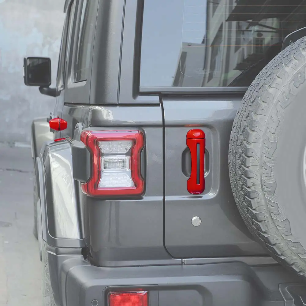 For 2018+ Jeep Wrangler JL 2-Door Exterior Door &Tailgate Handle Cover Trim Shell - Image 3