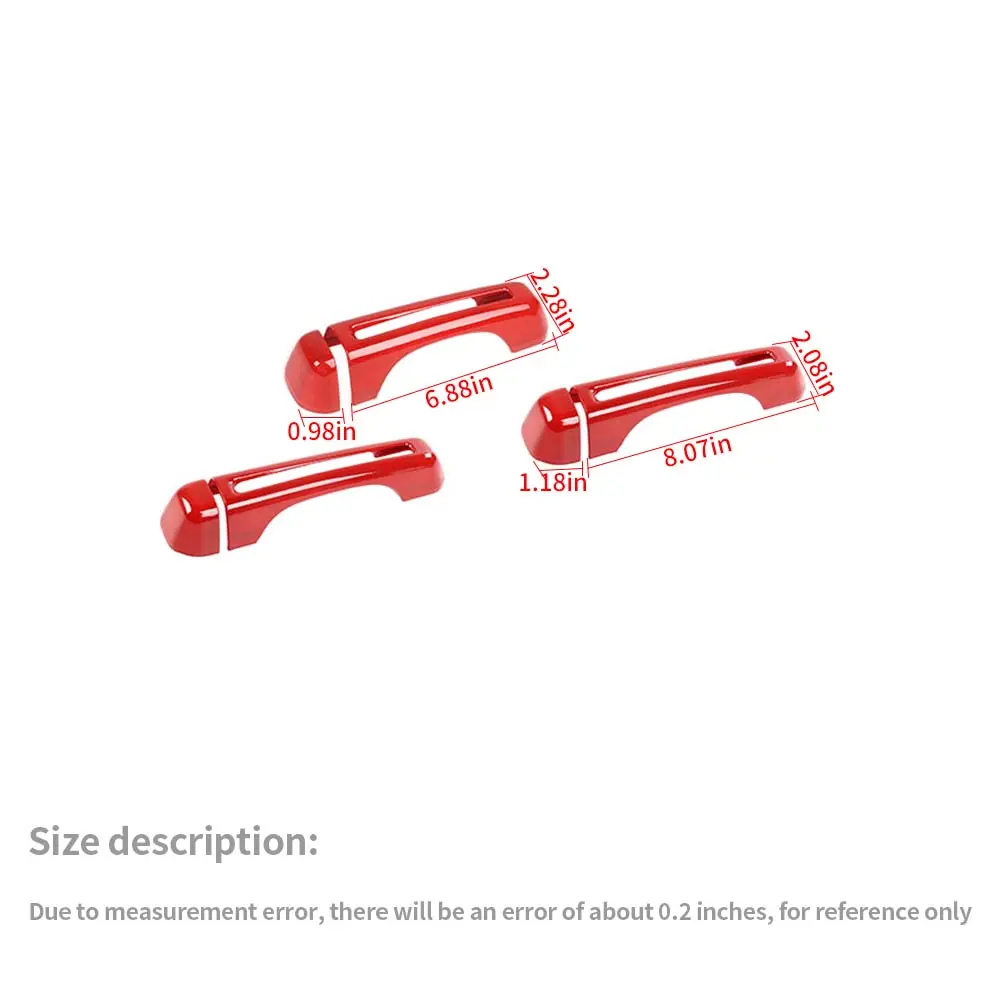 For 2018+ Jeep Wrangler JL 2-Door Exterior Door &Tailgate Handle Cover Trim Shell - Image 8