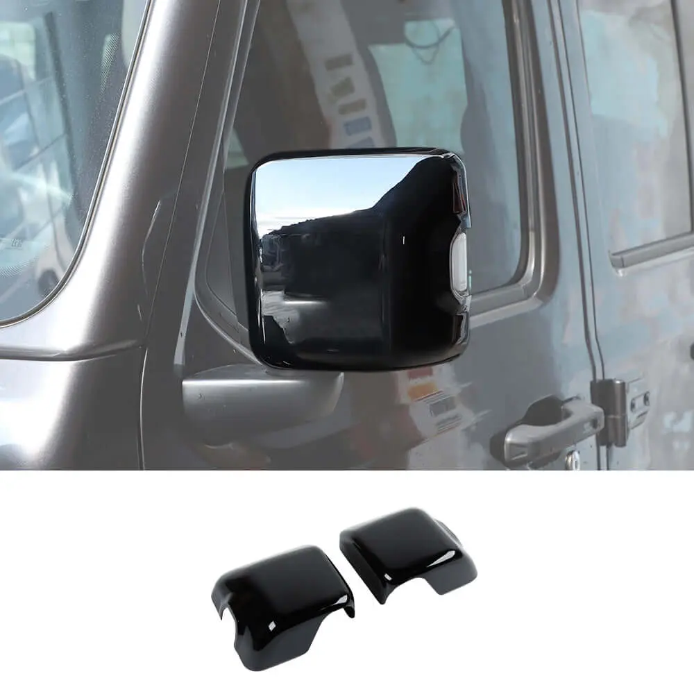 For 2018+ Jeep Wrangler JL JLU & Gladiator JT Rearview Side Mirror Trim with Turn Lights - Image 11