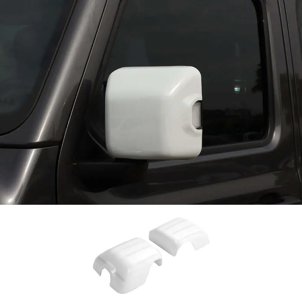 For 2018+ Jeep Wrangler JL JLU & Gladiator JT Rearview Side Mirror Trim with Turn Lights - Image 12