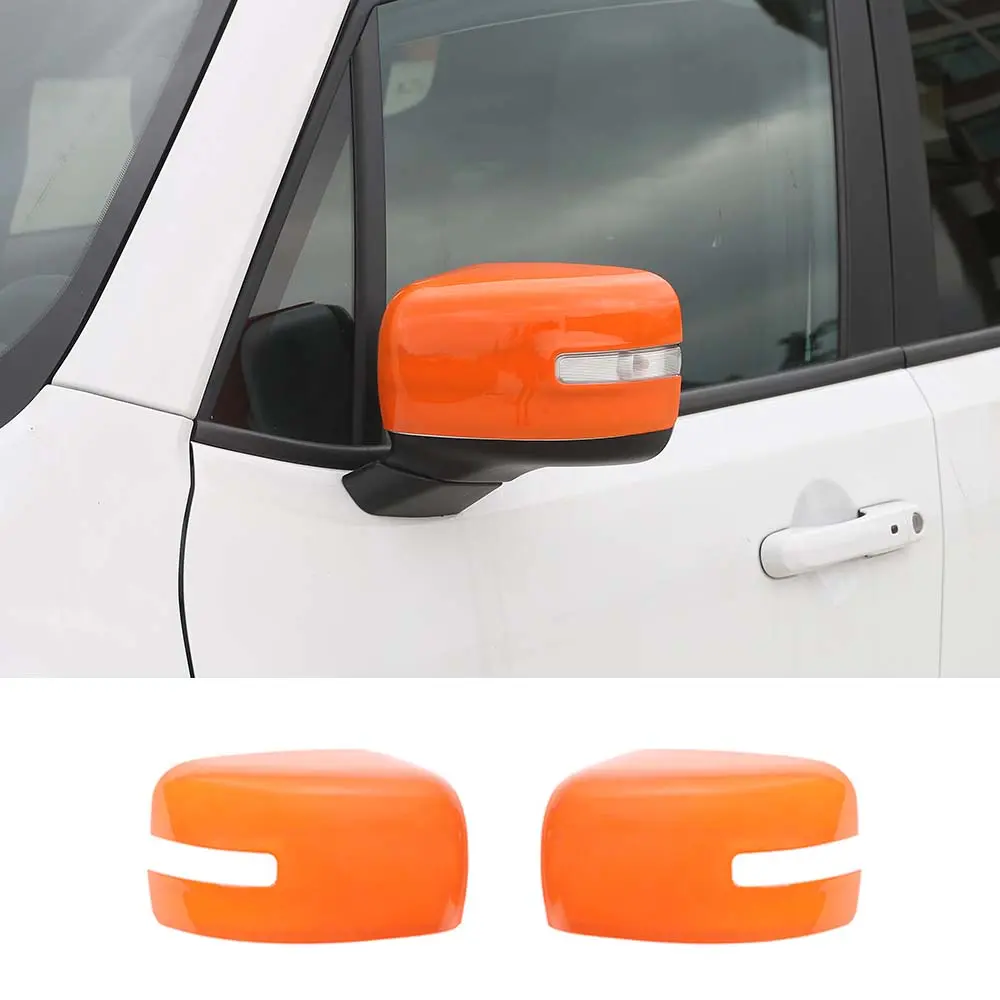 For 2015+ Jeep Renegade Exterior Side Rearview Mirror Caps Cover Trim - Image 9