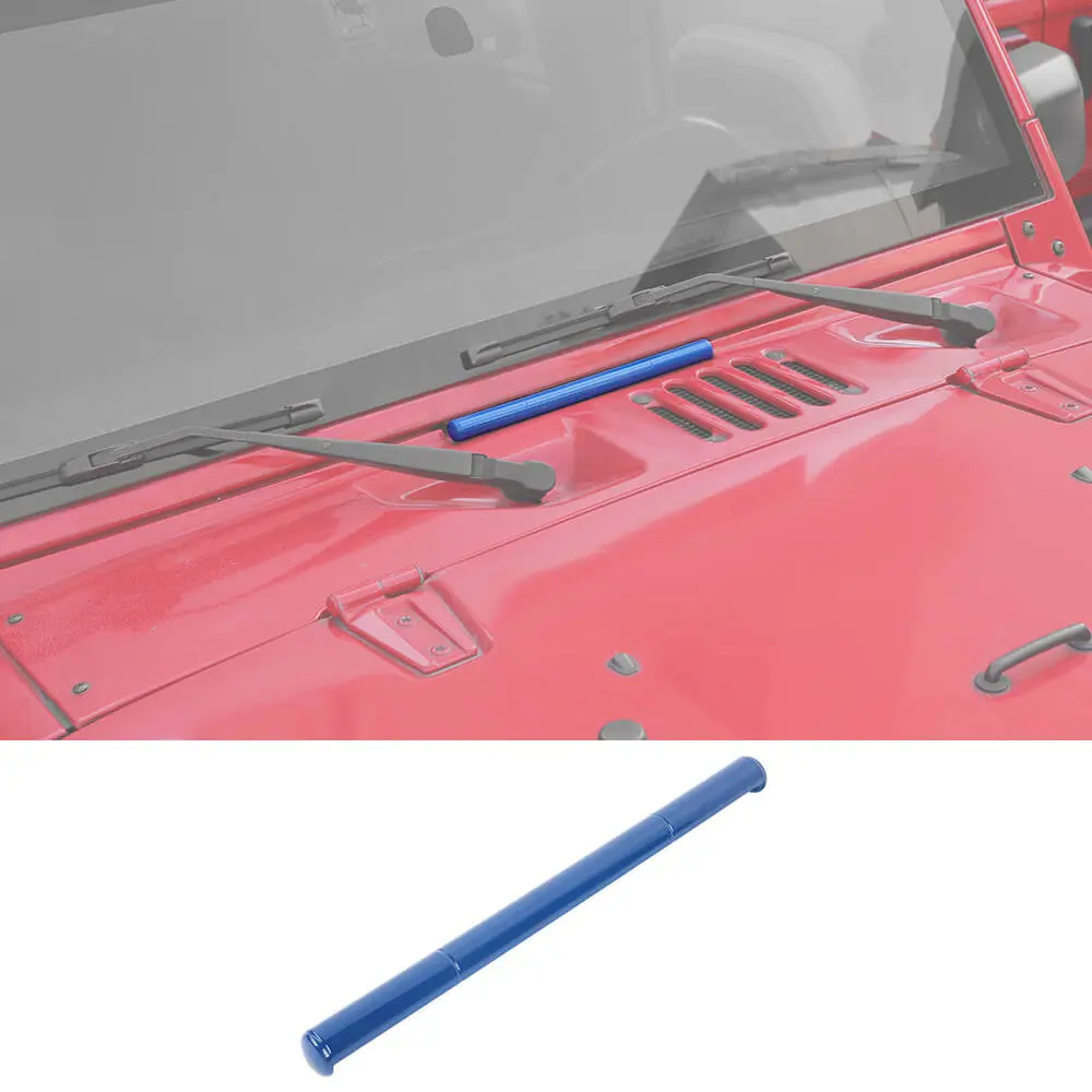 For 2007-2018 Jeep Wrangler JK Exterior Windshield Hinge Cover Trim Decor - Image 12