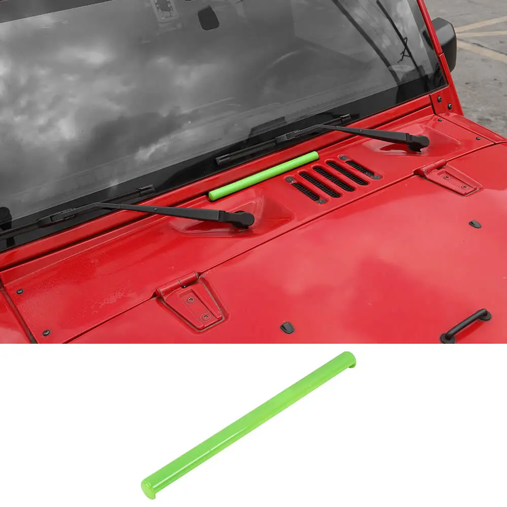 For 2007-2018 Jeep Wrangler JK Exterior Windshield Hinge Cover Trim Decor - Image 13