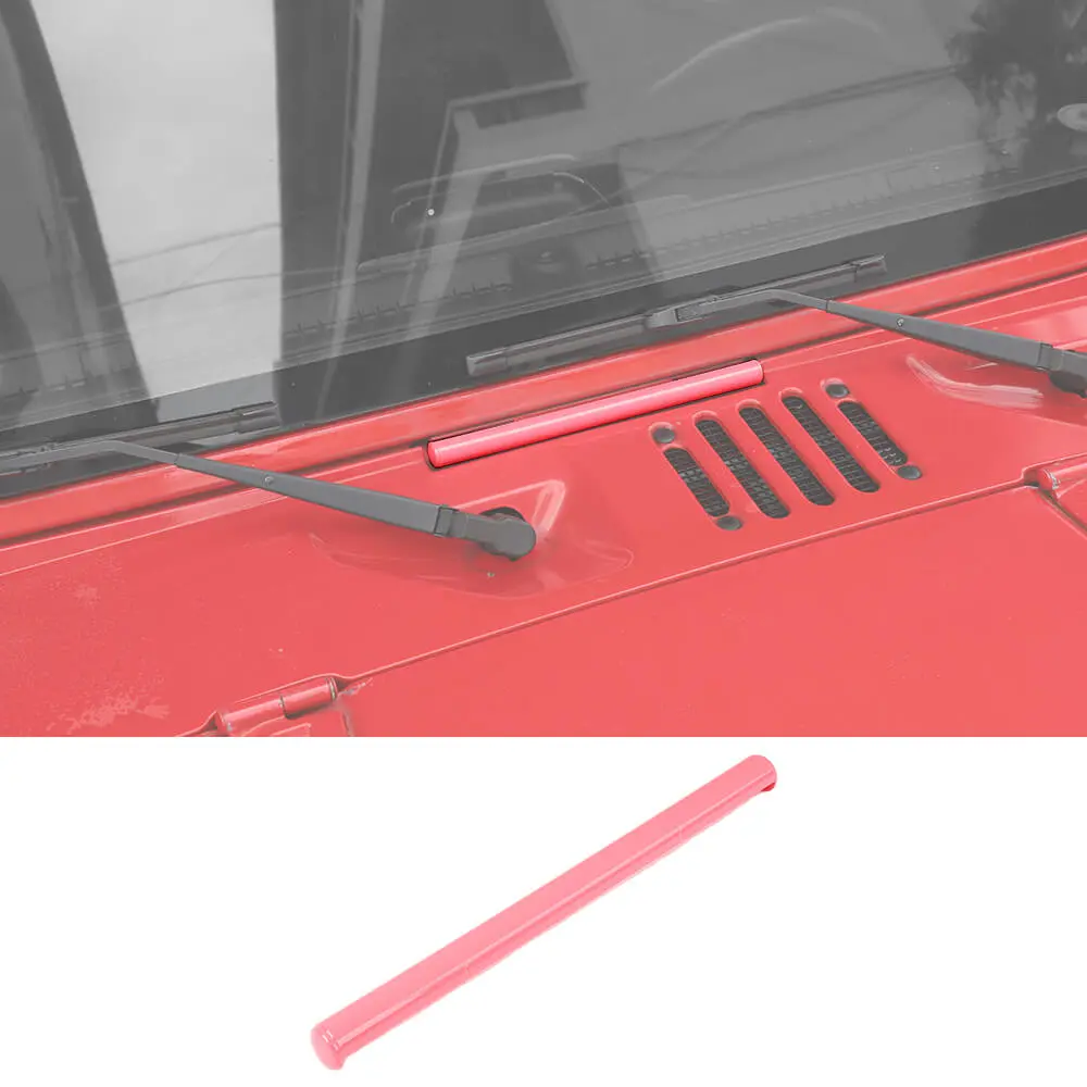 For 2007-2018 Jeep Wrangler JK Exterior Windshield Hinge Cover Trim Decor - Image 14
