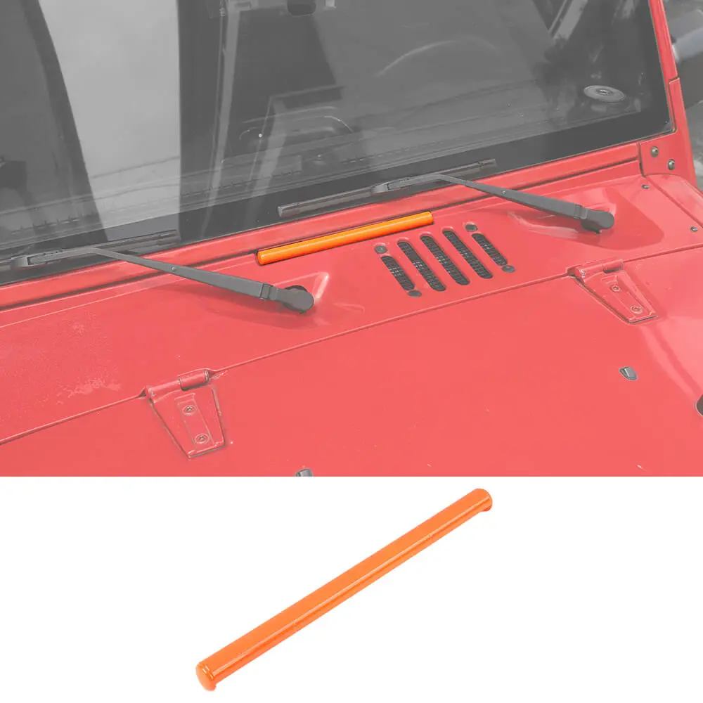 For 2007-2018 Jeep Wrangler JK Exterior Windshield Hinge Cover Trim Decor - Image 15