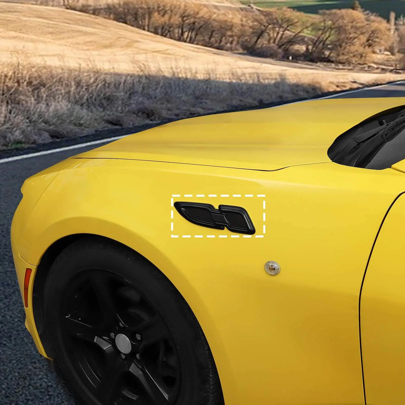 For 2007+ Jeep Wrangler JK JKU JL JLU JT & Renegade Front Hood Air Vent Outlet Fender Trim Cover - Image 3