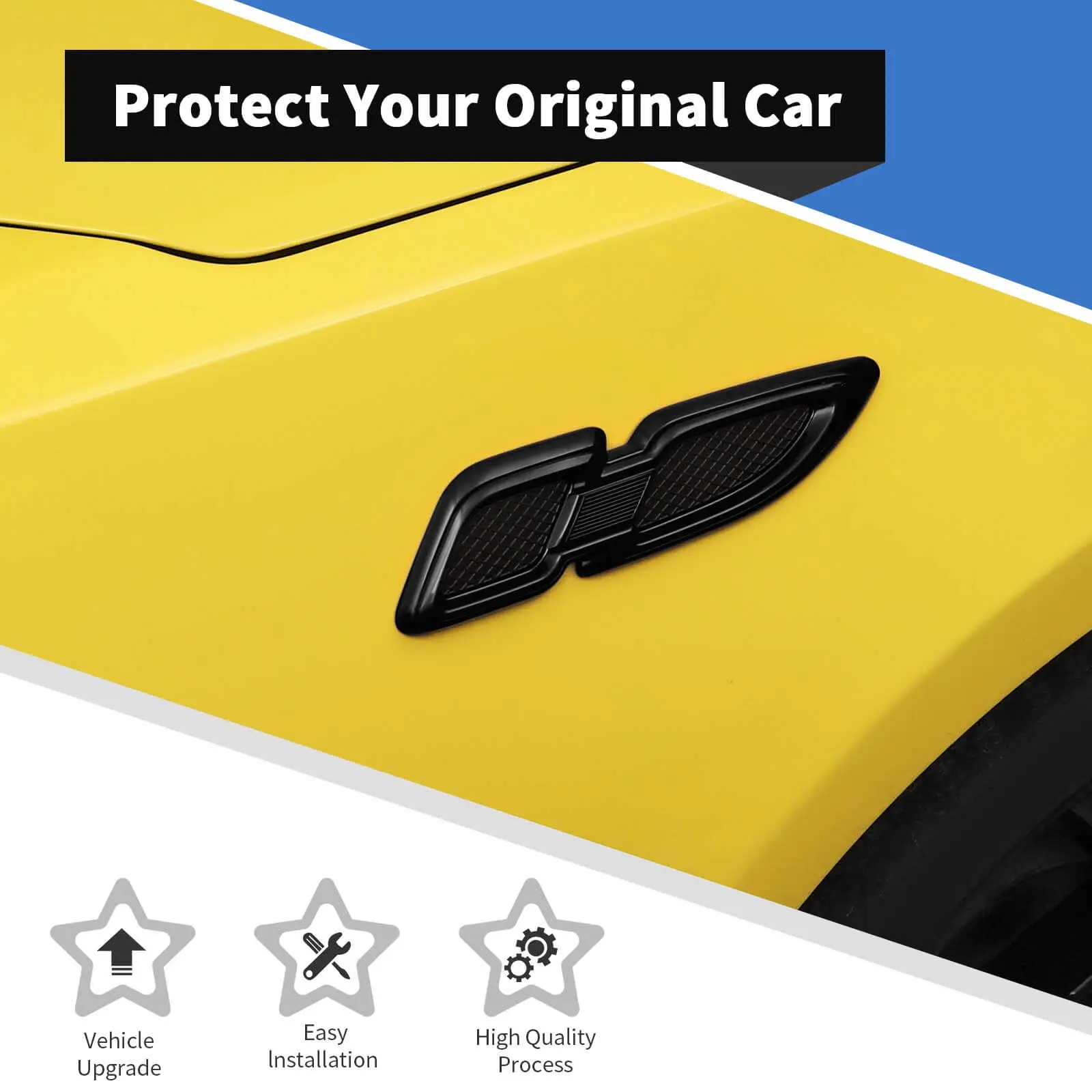 For 2007+ Jeep Wrangler JK JKU JL JLU JT & Renegade Front Hood Air Vent Outlet Fender Trim Cover - Image 5