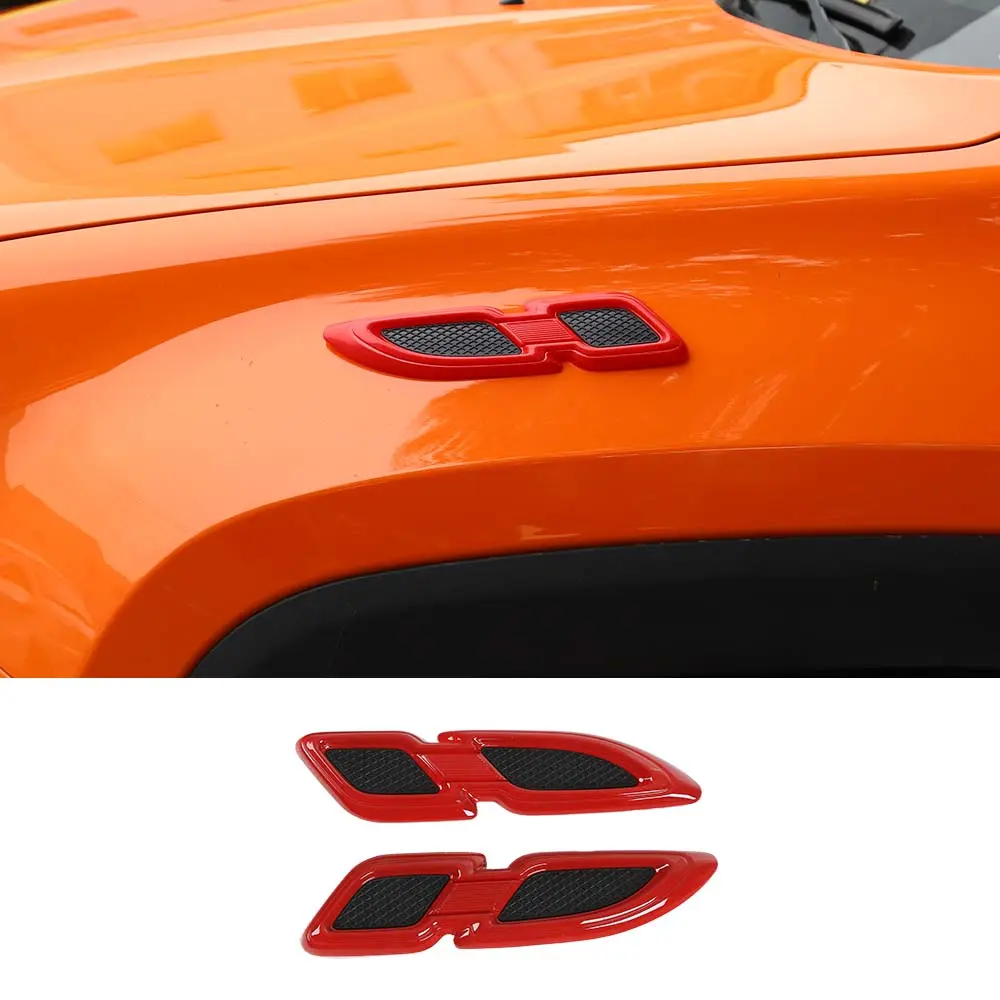 For 2007+ Jeep Wrangler JK JKU JL JLU JT & Renegade Front Hood Air Vent Outlet Fender Trim Cover - Image 7