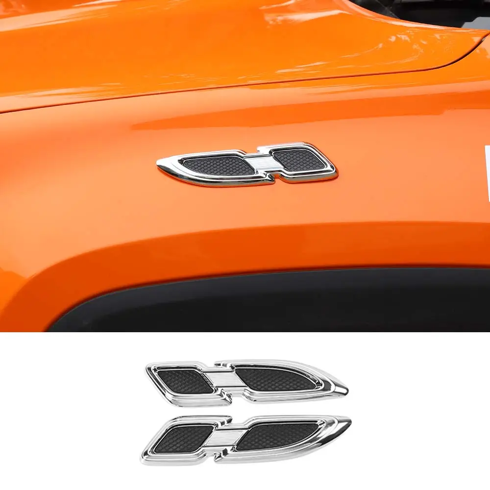 For 2007+ Jeep Wrangler JK JKU JL JLU JT & Renegade Front Hood Air Vent Outlet Fender Trim Cover - Image 8
