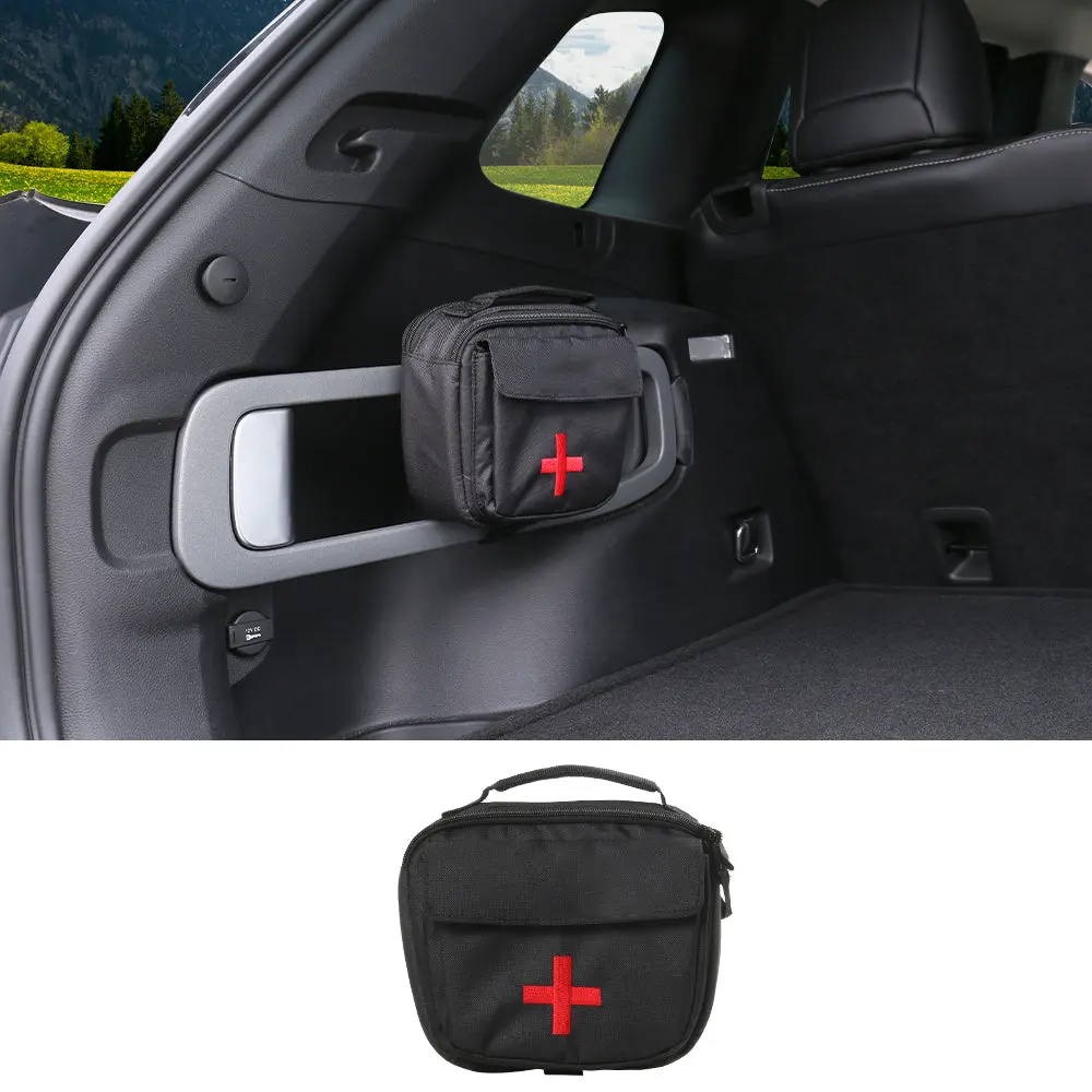 For Jeep Cherokee Trunk First Aid Storage Bag With Logo Black