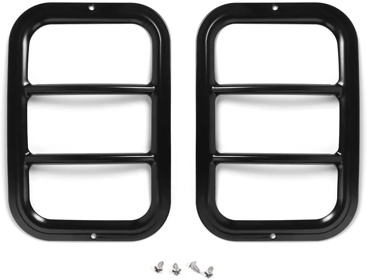 For 2007-2018 Jeep Wrangler JK Rear Bumper Fog Light Guards - Image 2