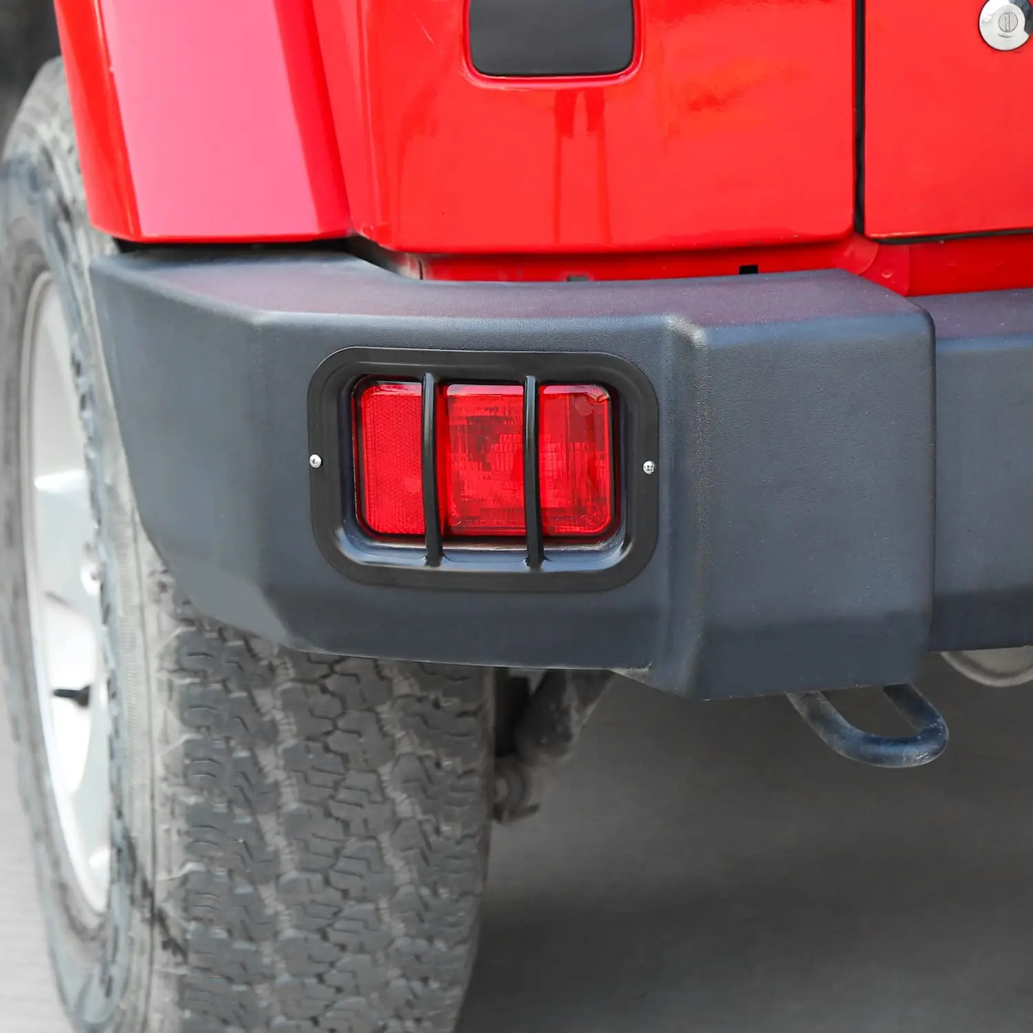 For 2007-2018 Jeep Wrangler JK Rear Bumper Fog Light Guards - Image 6