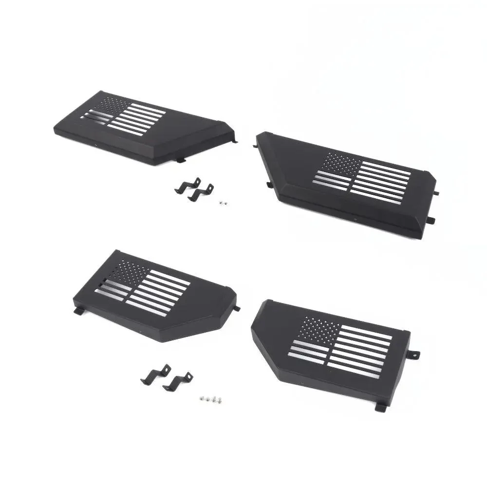 For 2018+ Jeep Wrangler JL & Gladiator JT Front/Rear Door Net Replacement Insert Metal Storage Box Door Map Pocket US Flag - Image 12