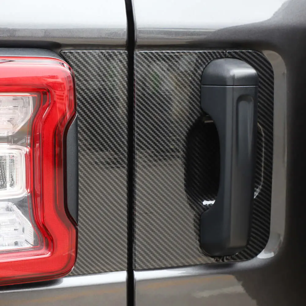 For 2018+ Jeep Wrangler JL JLU Tailgate Door Handle Panel Decor Cover Trim - Image 3