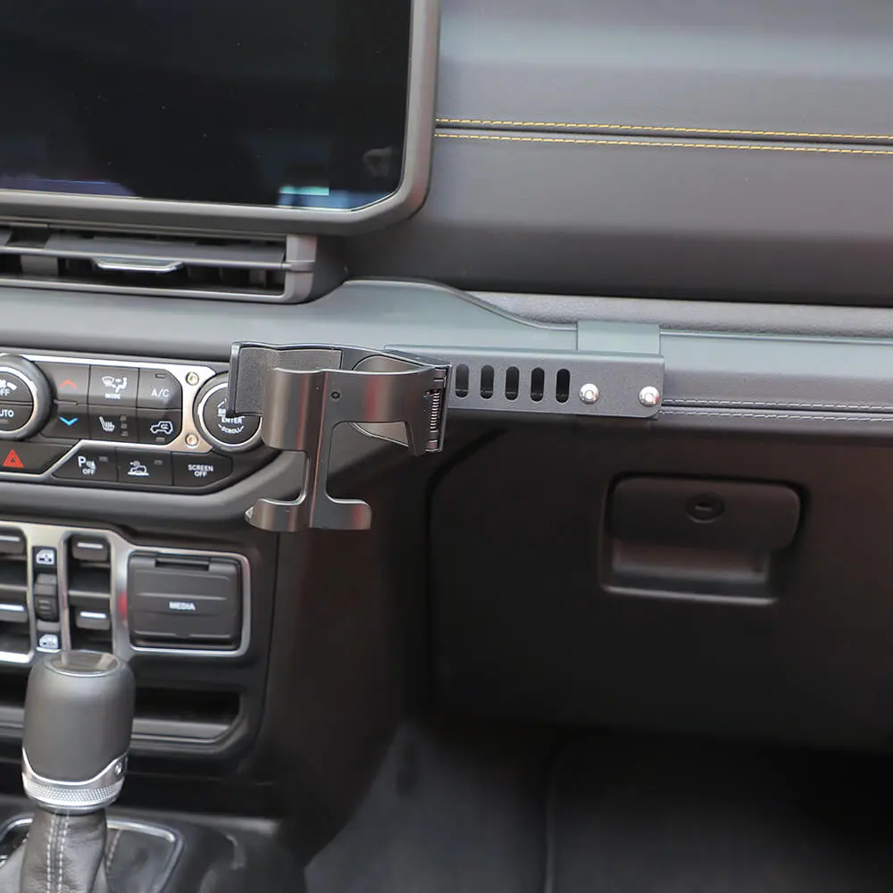 For 2024+ Jeep Wrangler JL/Gladiator JT Multi-Function Drink Cup Phone Holder Stand Bracket - Image 3