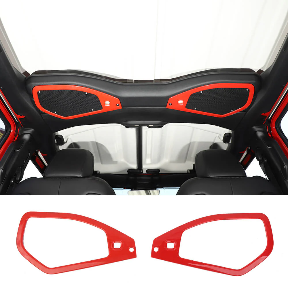 For 2024+ Jeep Wrangler JL & Gladiator JT Top Roof Speaker Stereo Cover Trim Ring