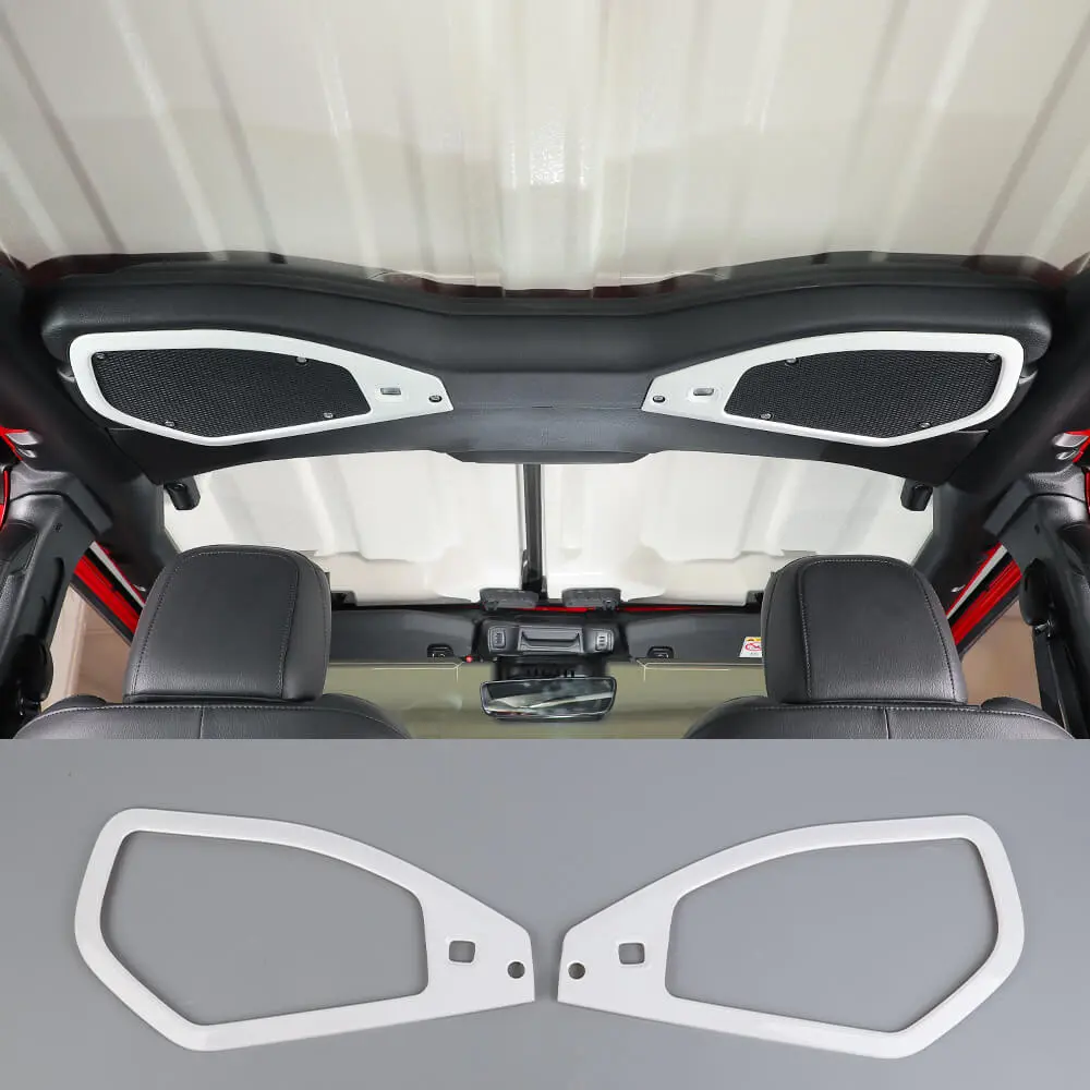 For 2024+ Jeep Wrangler JL & Gladiator JT Top Roof Speaker Stereo Cover Trim Ring - Image 14
