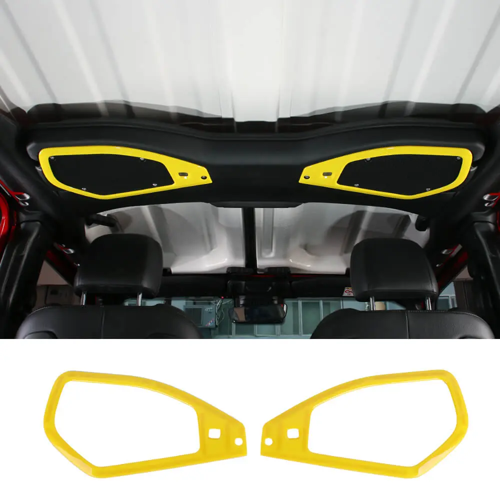 For 2024+ Jeep Wrangler JL & Gladiator JT Top Roof Speaker Stereo Cover Trim Ring - Image 16