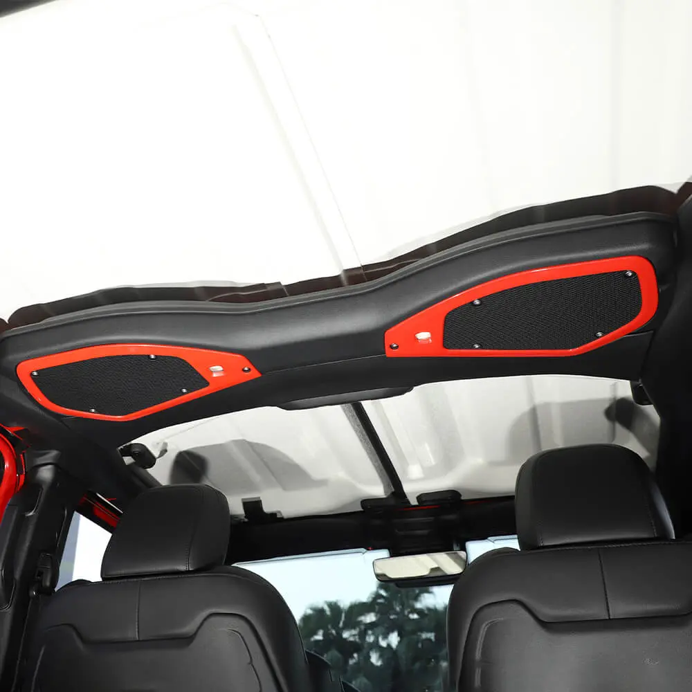 For 2024+ Jeep Wrangler JL & Gladiator JT Top Roof Speaker Stereo Cover Trim Ring - Image 3