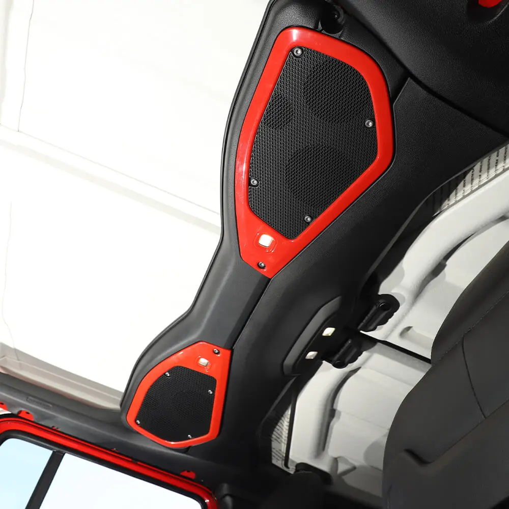 For 2024+ Jeep Wrangler JL & Gladiator JT Top Roof Speaker Stereo Cover Trim Ring - Image 5
