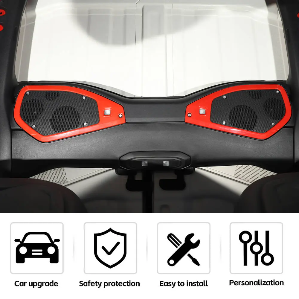 For 2024+ Jeep Wrangler JL & Gladiator JT Top Roof Speaker Stereo Cover Trim Ring - Image 7