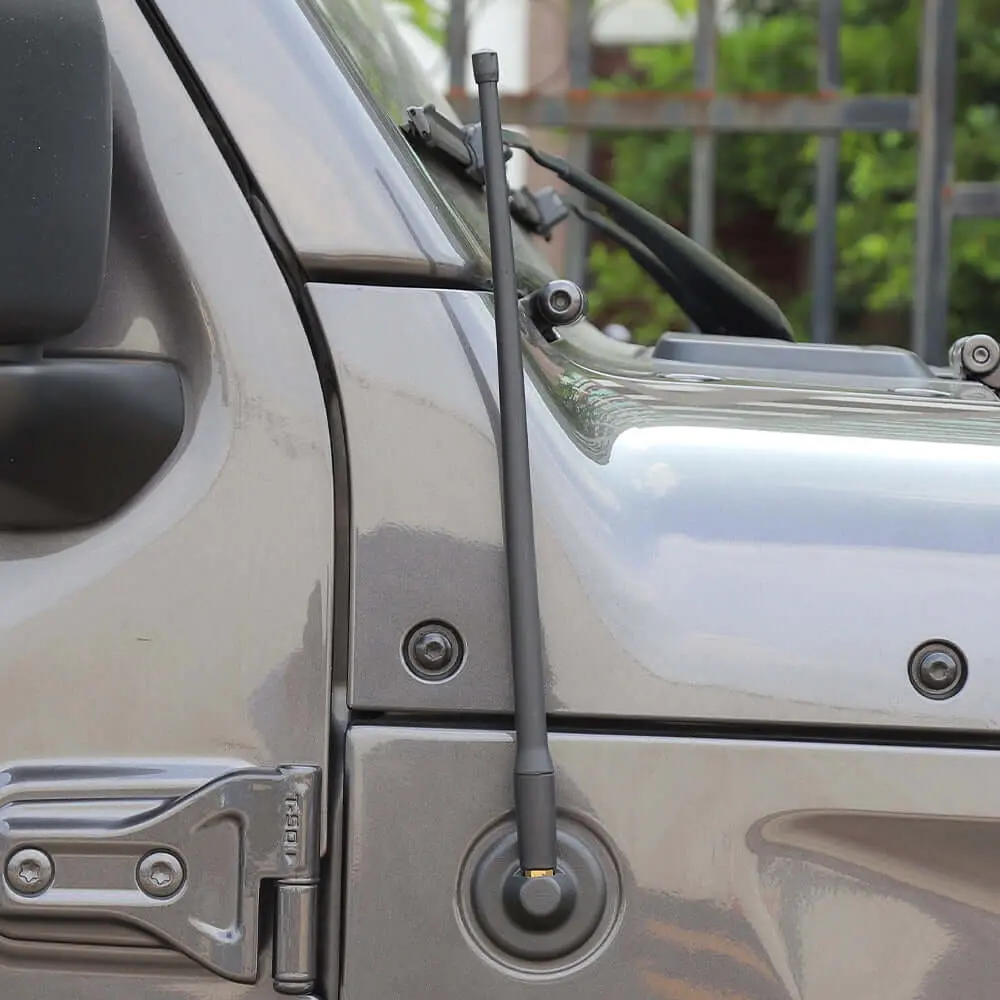 For 2007-2023 Jeep Wrangler JK JKU JL JLU & Gladiator JT 13 Inch Short Radio Antenna - Image 3