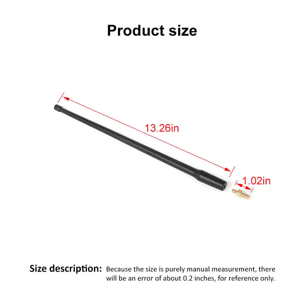 For 2007-2023 Jeep Wrangler JK JKU JL JLU & Gladiator JT 13 Inch Short Radio Antenna - Image 7