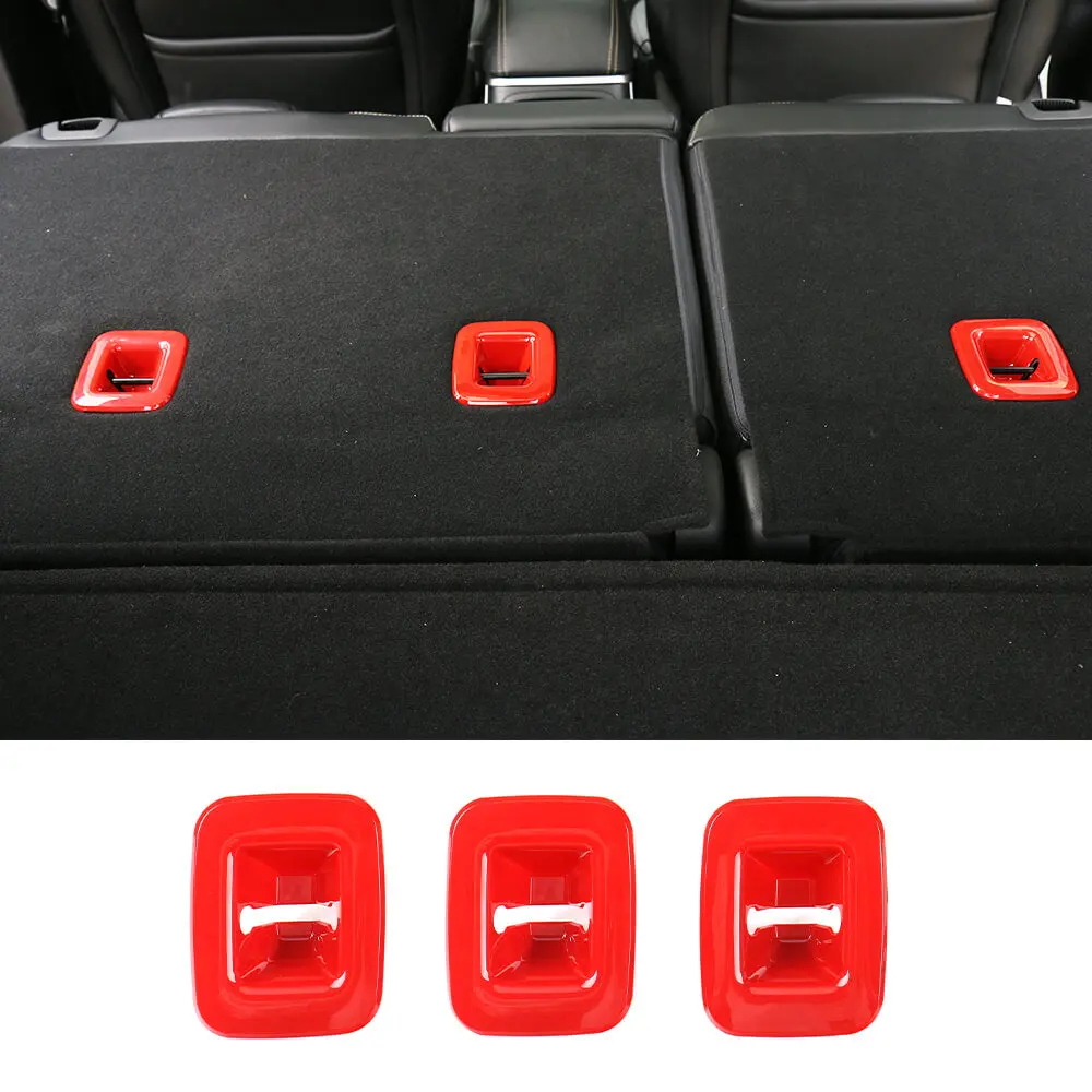 For 2014+ Jeep Cherokee Rear Seat Back backrest Cover Molding Trim 3PC
