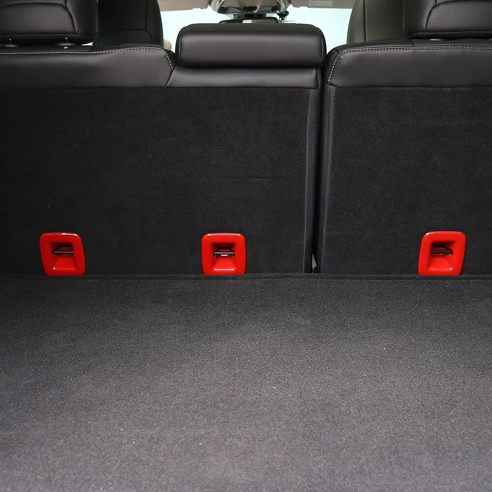 For 2014+ Jeep Cherokee Rear Seat Back backrest Cover Molding Trim 3PC - Image 2