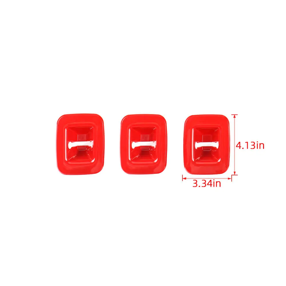 For 2014+ Jeep Cherokee Rear Seat Back backrest Cover Molding Trim 3PC - Image 6