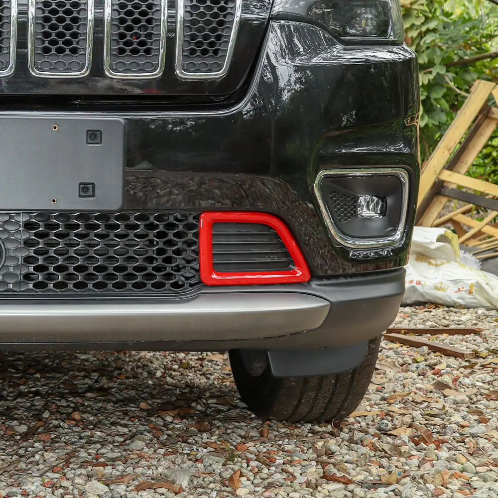 For 2019+ Jeep Cherokee Front Bumper Air Inlet Vent Cover Trim - Image 4