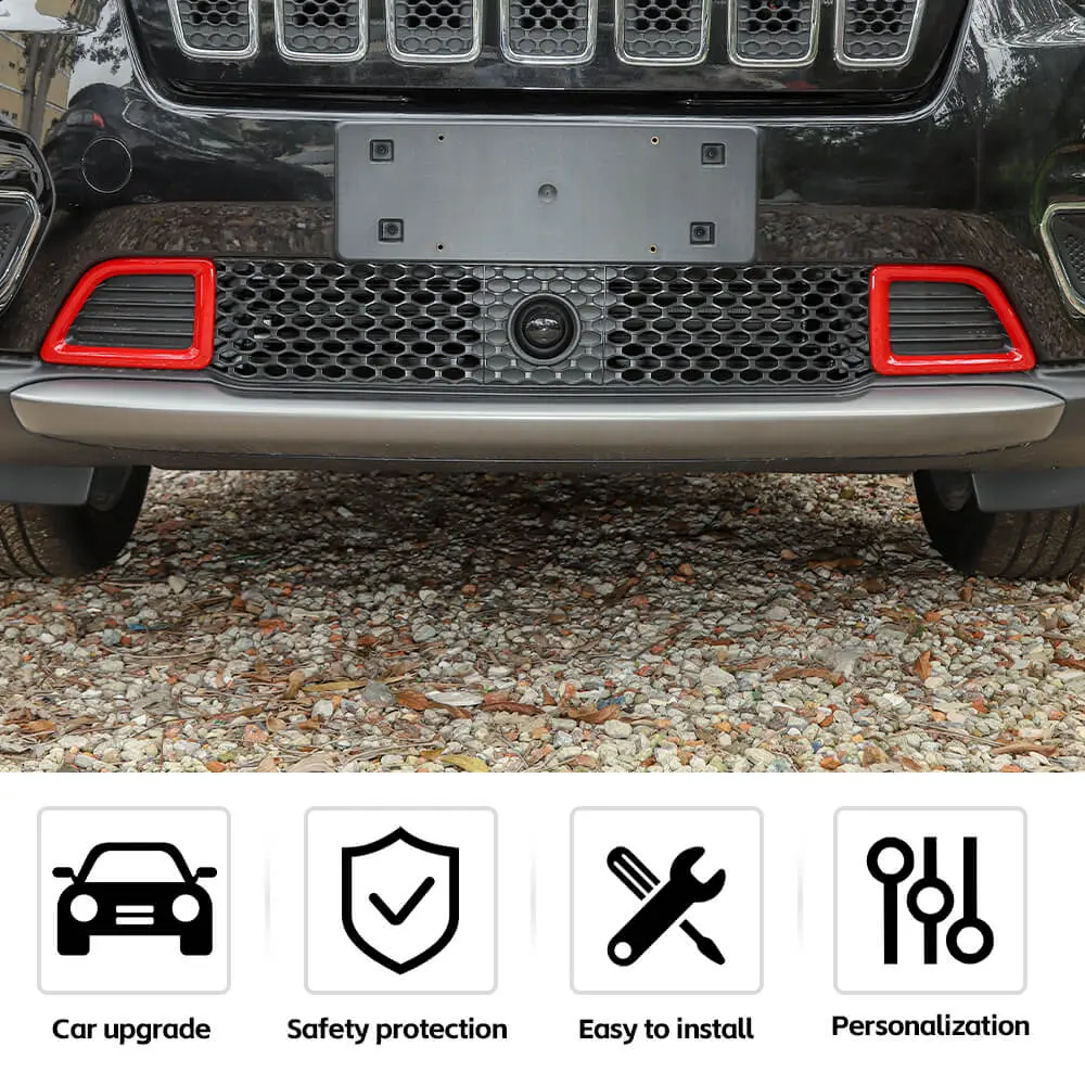 For 2019+ Jeep Cherokee Front Bumper Air Inlet Vent Cover Trim - Image 5